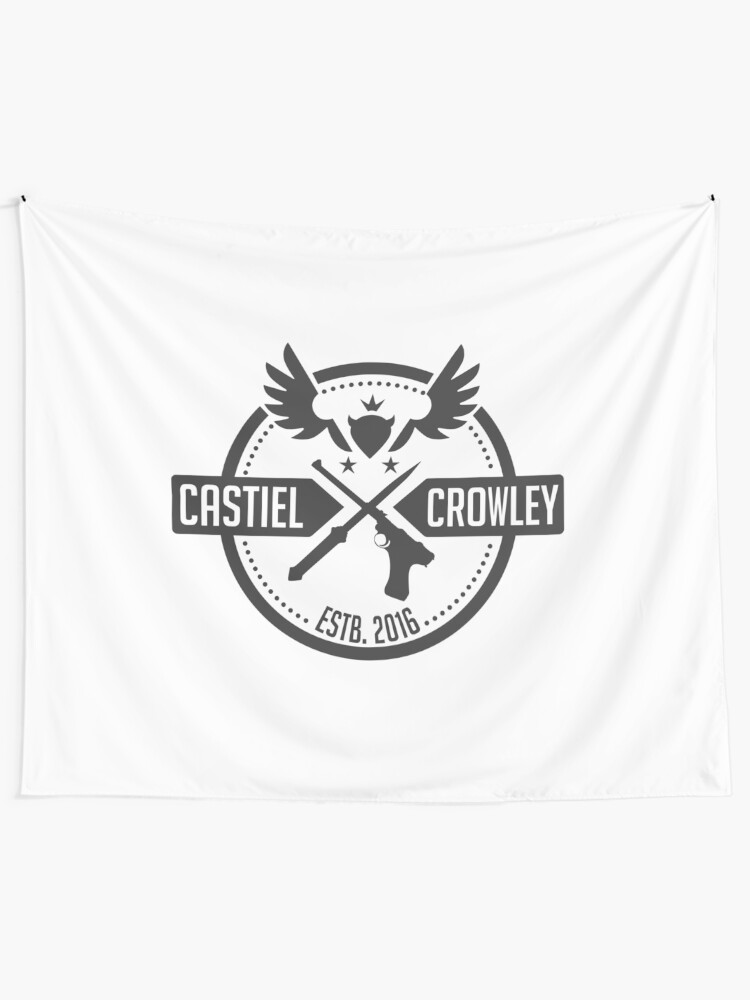 Alternate view of Castiel & Crowley Investigators Tapestry