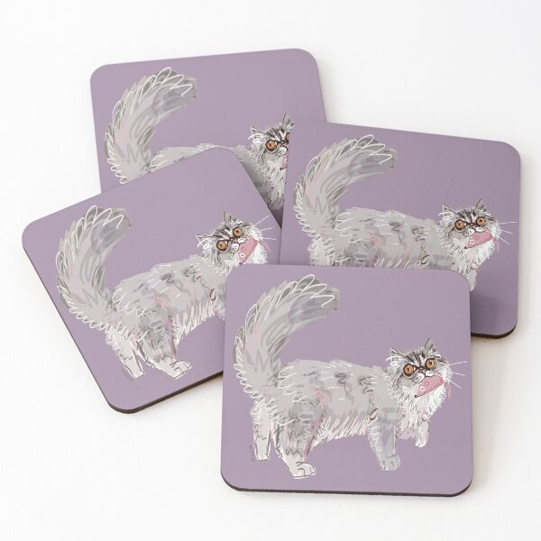 Item preview, Persian cat with a toy designed and sold by belettelepink.
