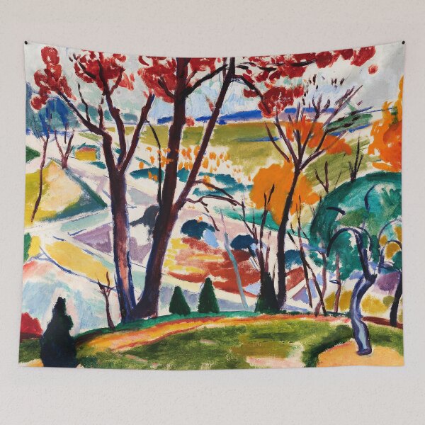 Item preview, Abstract Art Landscape, Bridge, Huntingdon Valley (ca.1915–1916) by Henry Lyman Sayen designed and sold by Designedbysm.