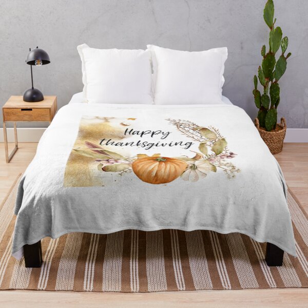 Item preview, Happy Thanksgiving, Autumn Greeting Art, Thanksgiving Fall, Thankful Art, Holiday Greetings, Christian Gifts, Pillow designed and sold by Dzhenka-Balimez.