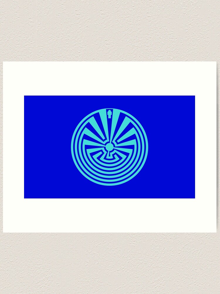 Alternate view of Iʼitoi or Iʼithi is, in the cosmology of the O'odham peoples of Arizona, the mischievous creator god who resides in a cave below the peak of Baboquivari Mountain Art Print