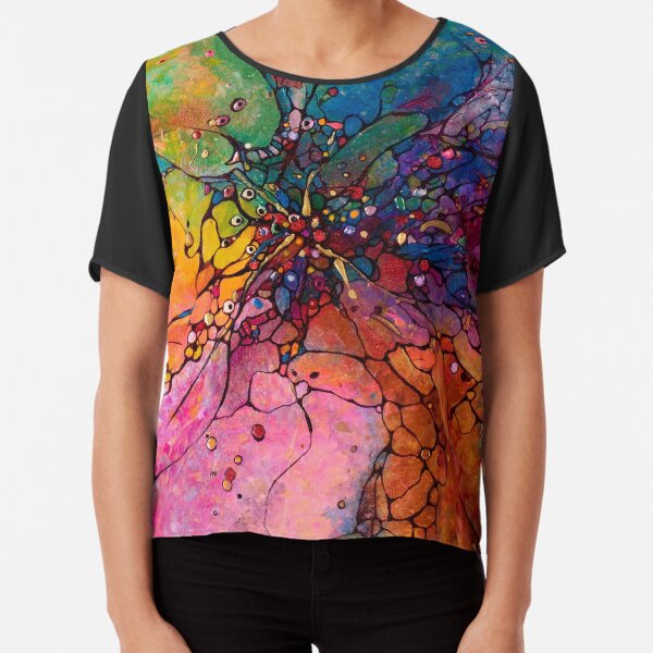 Jeweled Ascent Chiffon Top
