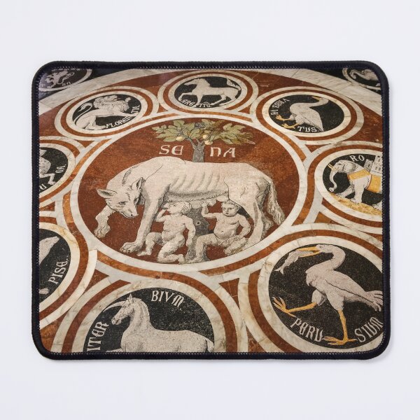 Item preview, Inlaid marble mosaic floor of the Duomo di Siena depicting the She-Wolf of Siena. designed and sold by H-AB.