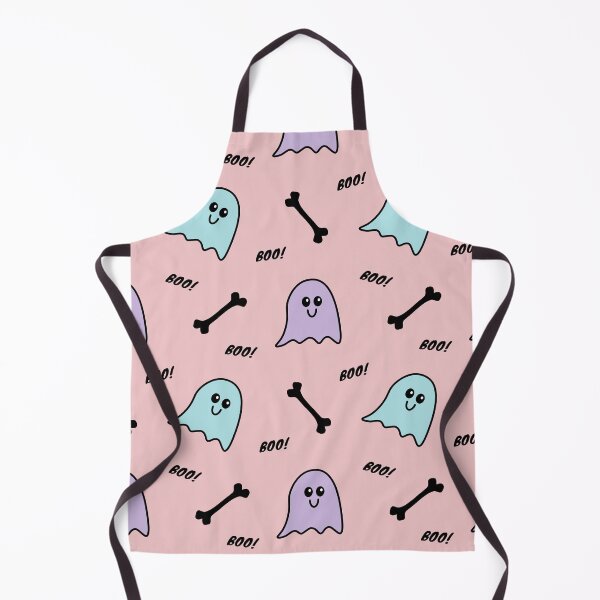 Item preview, Cute halloween ghost pattern boo on baby blue background designed and sold by ciaobebo.