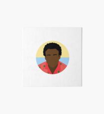 Minimalist Childish Gambino Art Board Print