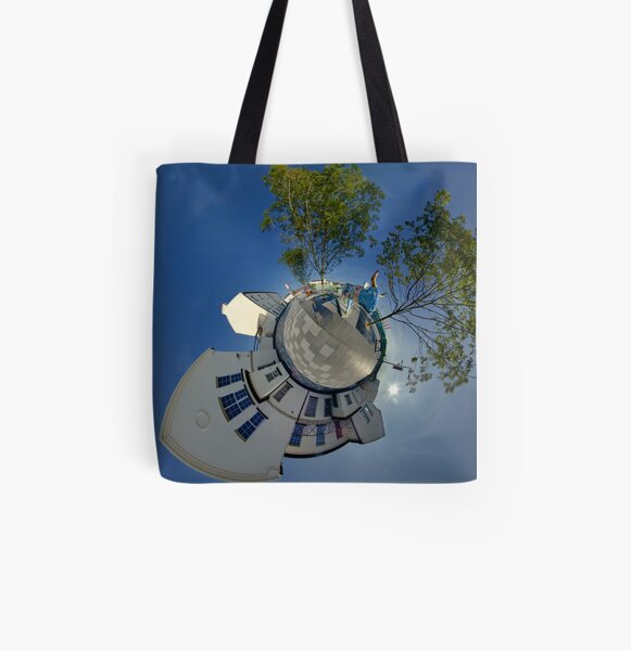 Cow Parade Panorama - Shirt Factory Horn, Derry All Over Print Tote Bag