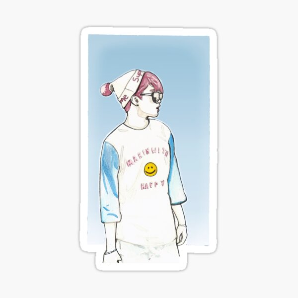 Park Jimin: Airport Fashion  Sticker for Sale by hyyhk