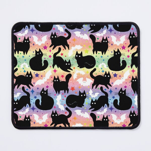 Item preview, Rainbow Halloween with Black Cats designed and sold by dragonstarart.