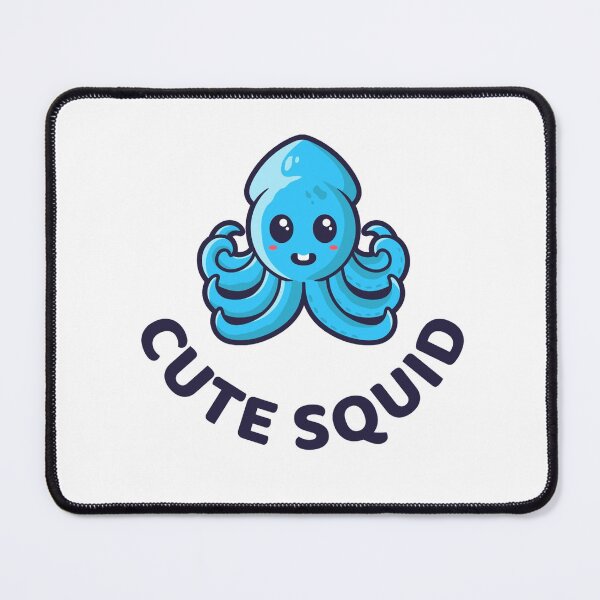 Cute Baby Squid Mouse Pad
