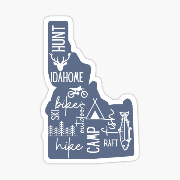 SAWTOOTH MOUNTAINS STANLEY IDAHO STICKER – Riverwear