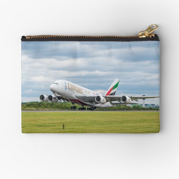 Emirates Airbus A380 Takeoff Zipper Pouch