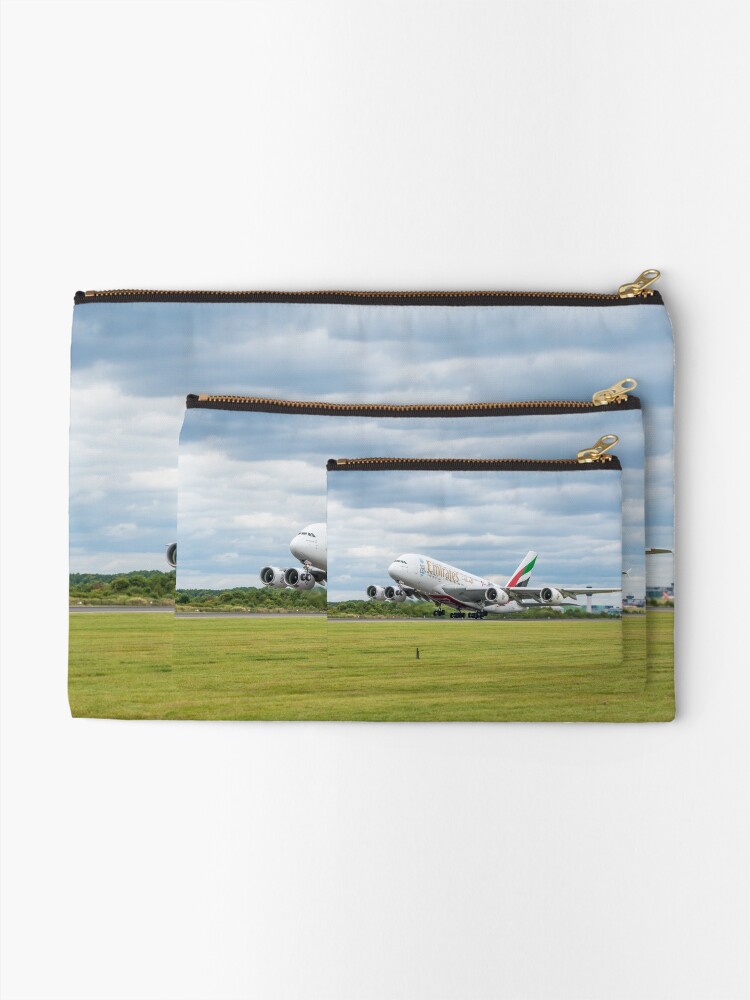 Alternate view of Emirates Airbus A380 Takeoff Zipper Pouch