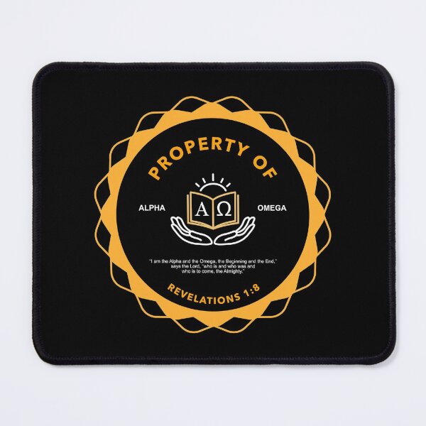 Item preview, Alpha Omega - God's Property - Revelation 1:8 designed and sold by TatteredFaith.