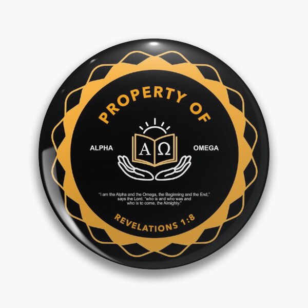Item preview, Alpha Omega - God's Property - Revelation 1:8 designed and sold by TatteredFaith.
