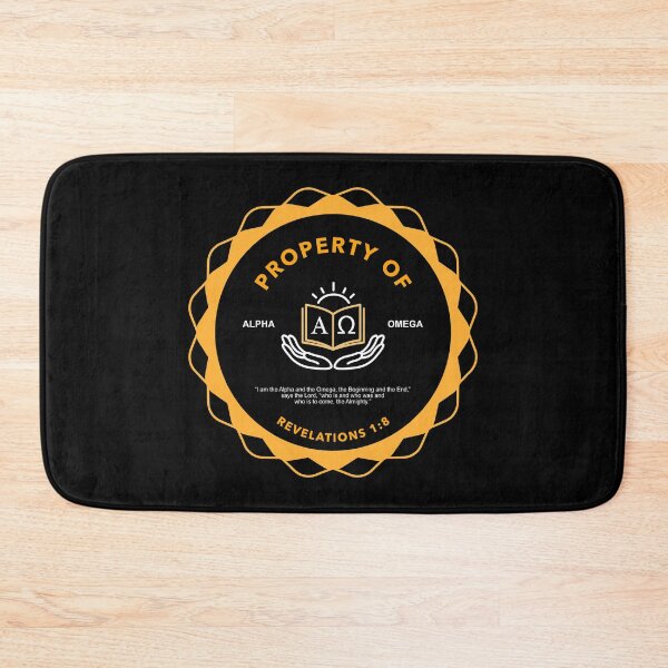 Item preview, Alpha Omega - God's Property - Revelation 1:8 designed and sold by TatteredFaith.