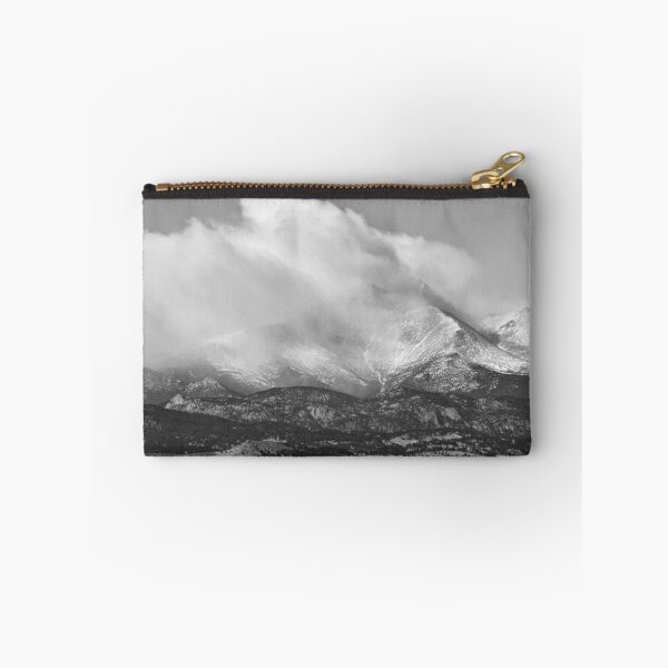 Item preview,  Colorado Twin Peaks Winter Weather View BW designed and sold by Bo Insogna.