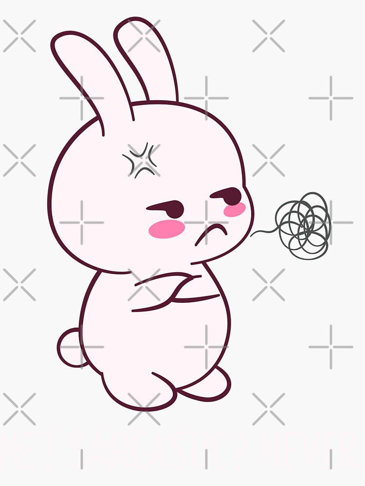 "Sarcastic Bunny" Sticker for Sale by PetvioCapital Redbubble