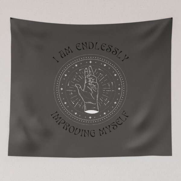Item preview, I AM ENDLESSLY IMPROVING MYSELF designed and sold by universegrace.
