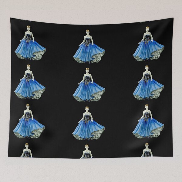 Item preview, Bone China Figurine wearing a Blue Dress designed and sold by Graphics By Craig.