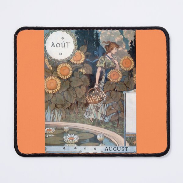 Item preview, Eugene Grasset French Art Nouveau Poster August designed and sold by Bellathewilde.