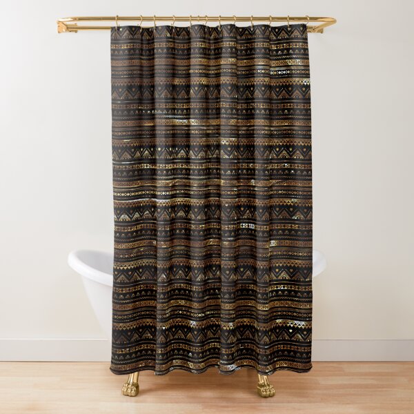 Item preview, Aztec Black Tinsel Gold designed and sold by rapplatt.