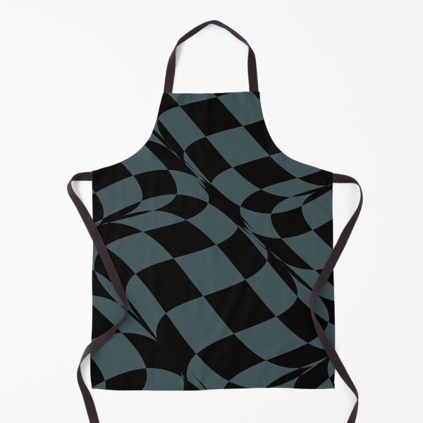 Artikelvorschau, Dark Aqua and Black Distorted Checkerboard Pattern Coordinates w/ PPG 2022 Popular Color Mountain Pine PPG1034-7 - Colour Trends - Hue - Shade entworfen und verkauft von ColorOfTheYears.