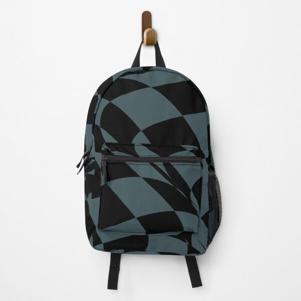 Artikelvorschau, Dark Aqua and Black Distorted Checkerboard Pattern Coordinates w/ PPG 2022 Popular Color Mountain Pine PPG1034-7 - Colour Trends - Hue - Shade entworfen und verkauft von ColorOfTheYears.