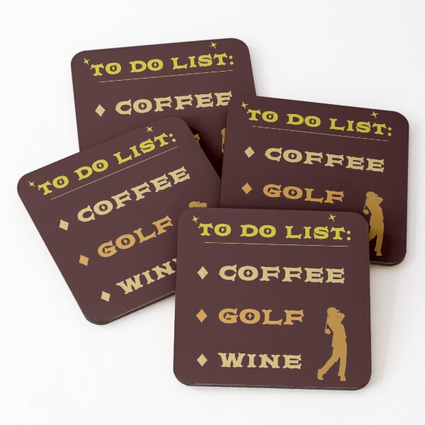 Item preview, Coffee Golf Wine. A Golfer´s To Do List designed and sold by Rebel-Design.