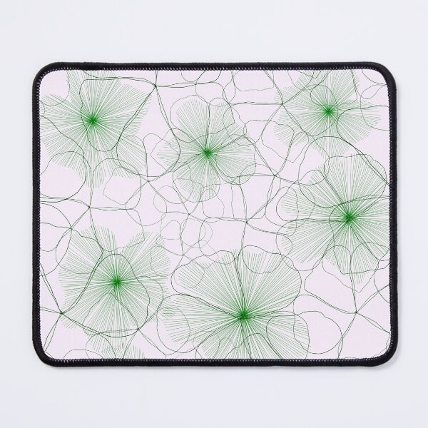 Item preview, Floral green abstract pattern designed and sold by Nadia Arsky.
