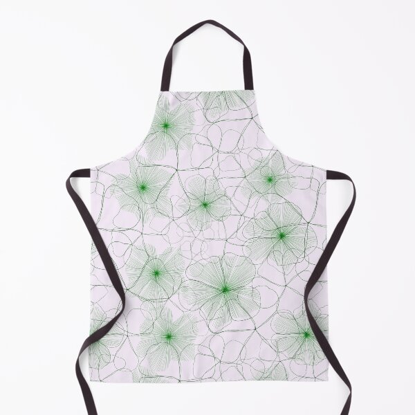 Item preview, Floral green abstract pattern designed and sold by Nadia Arsky.
