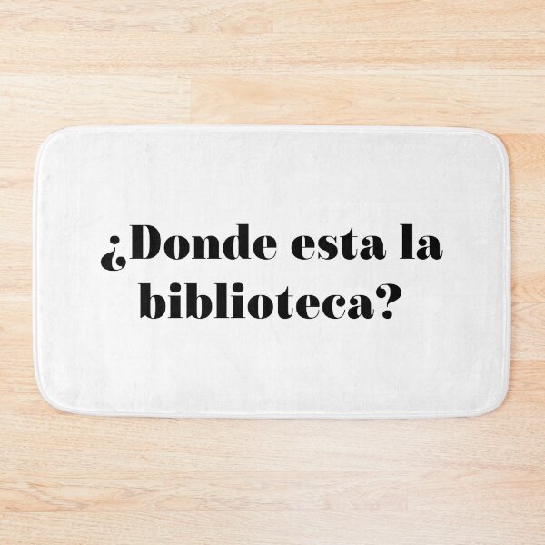 Item preview, donde esta la biblioteca? designed and sold by jennlang.