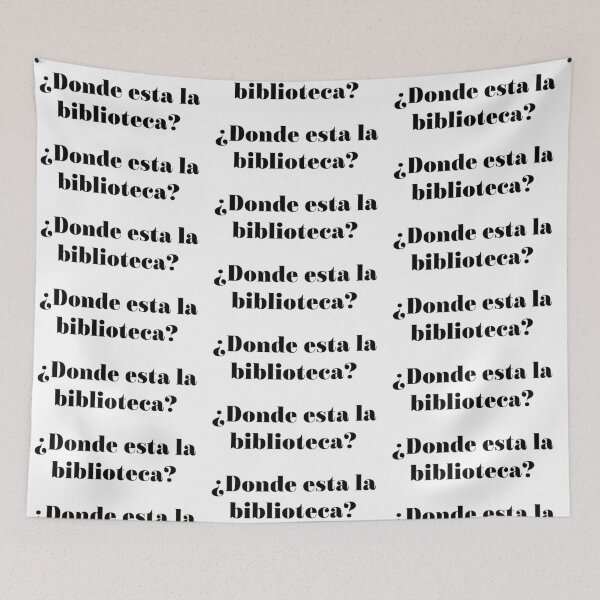 Item preview, donde esta la biblioteca? designed and sold by jennlang.