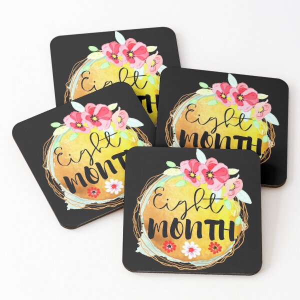 Aperçu de l'œuvre Étiquette d'étape pour bébé de huit mois créée et vendue par LabelStore.