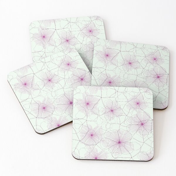 Item preview, Floral pink abstract pattern  designed and sold by Nadia Arsky.