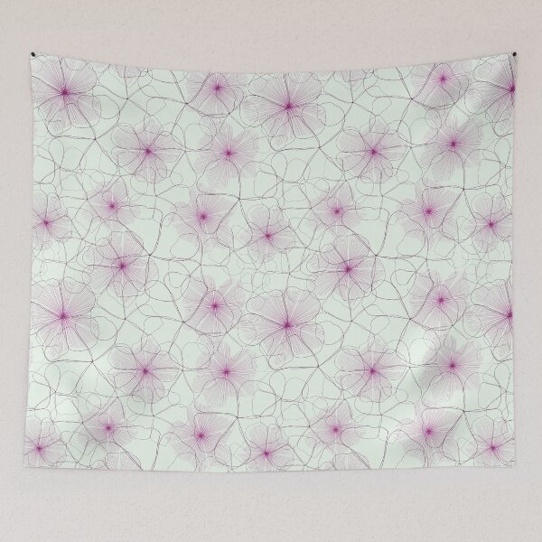 Item preview, Floral pink abstract pattern  designed and sold by Nadia Arsky.