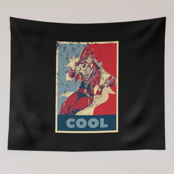 Item preview, Kaeya Genshin Impact Cool - Distressed Vintage Hope Style Colours designed and sold by GingerCatGifts.