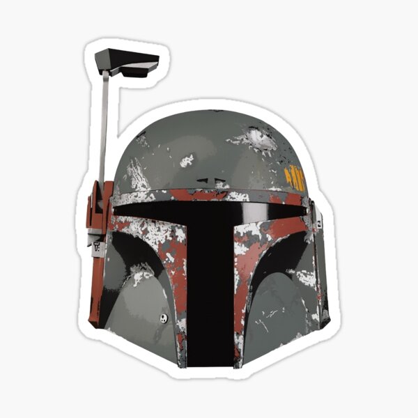 helmet fett visions Sticker
