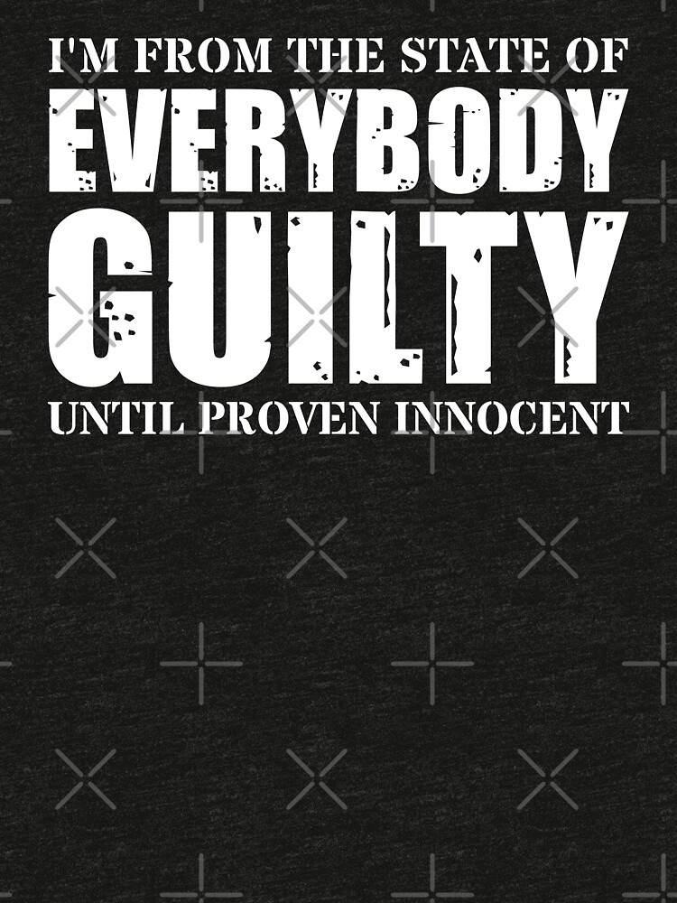 Thumbnail 6 of 6, Tri-blend T-Shirt, State of everybody guilty - whtx designed and sold by reIntegration.