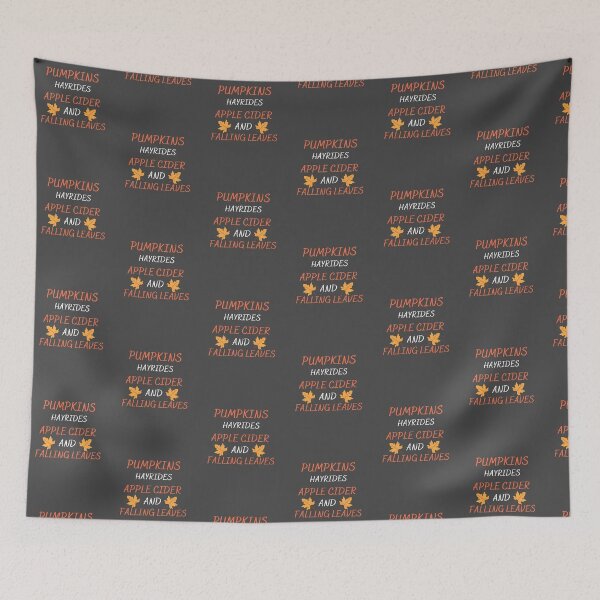Item preview, Pumpkins Hayrides Apple Cider And Falling Leaves designed and sold by Clurixious.