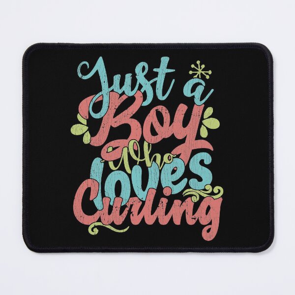 Item preview, Just A Boy Who Loves Curling Gift graphic designed and sold by theodoros20.