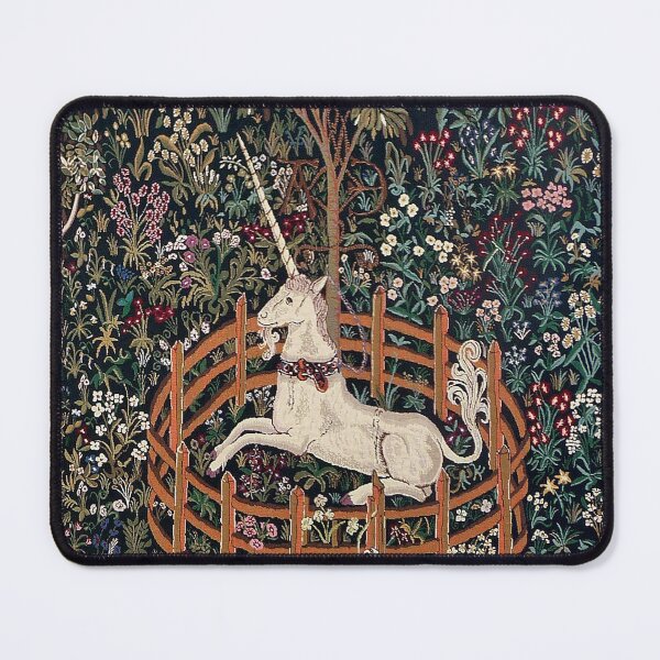 Item preview, Medieval Unicorn In Captivity / Hunt Midnight Floral Tapestry designed and sold by Epitome Girl.