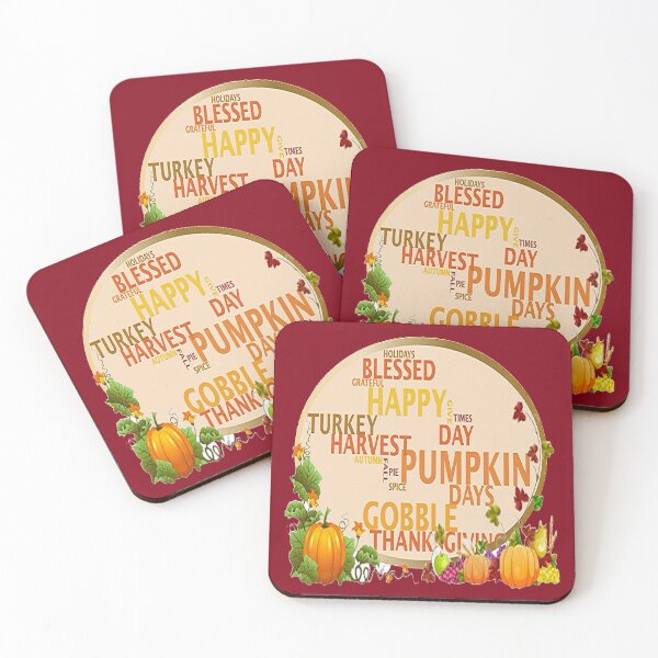 Item preview, THANKSGIVING WORDLE, Plaid and all things pumpkin Thanksgiving ,Thankful Grateful Blessed, Pumpkin spice and all things nice designed and sold by Adri Barnard.