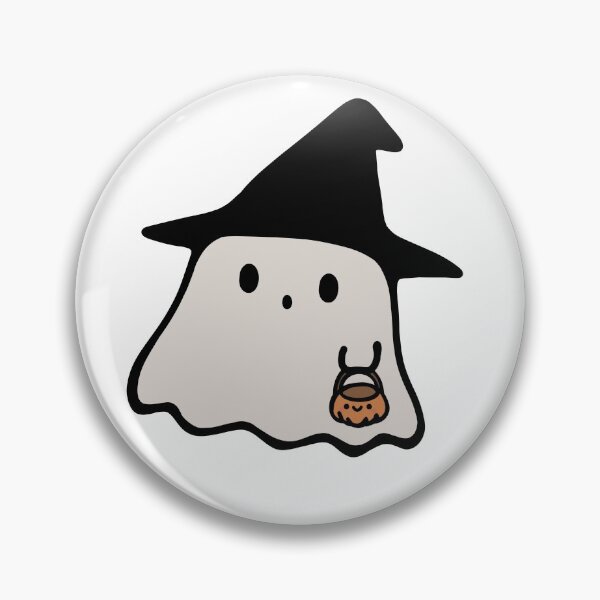 Item preview, Witchy Ghost with Pumpkin Bag designed and sold by Aizyshop.