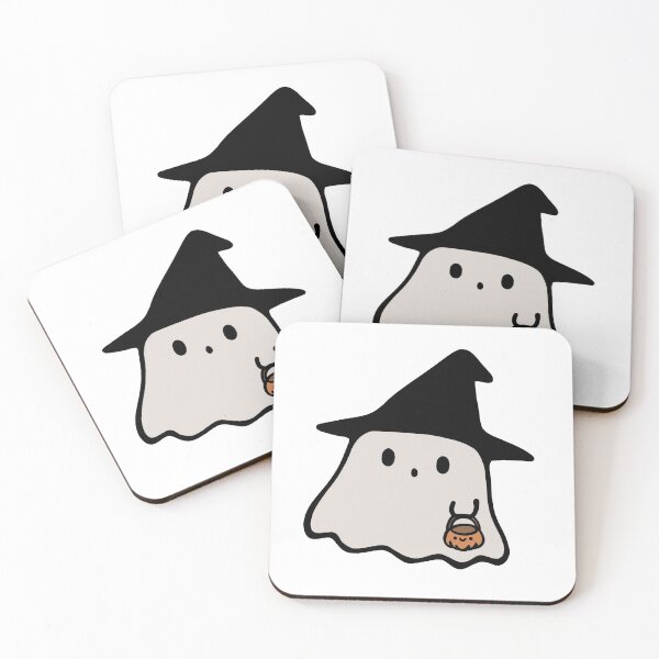 Item preview, Witchy Ghost with Pumpkin Bag designed and sold by Aizyshop.