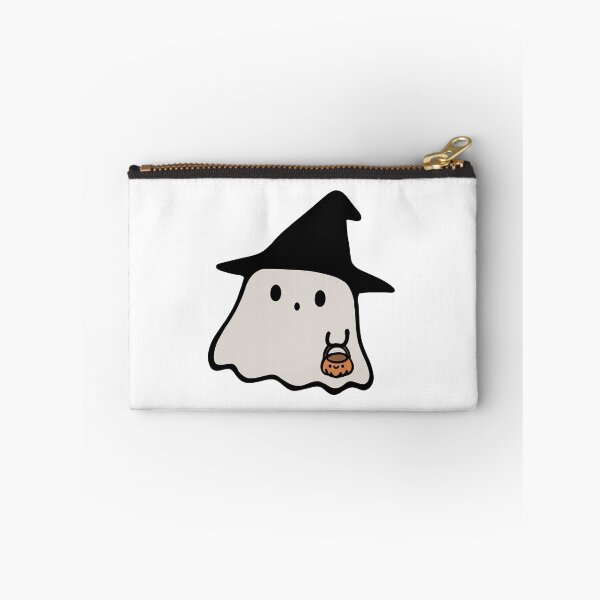 Item preview, Witchy Ghost with Pumpkin Bag designed and sold by Aizyshop.