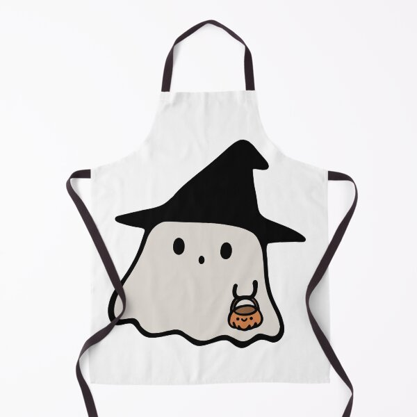 Item preview, Witchy Ghost with Pumpkin Bag designed and sold by Aizyshop.