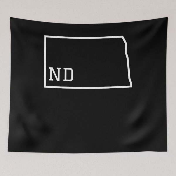 Item preview, State of North Dakota ND Abbreviation Outline designed and sold by Hpabedi.