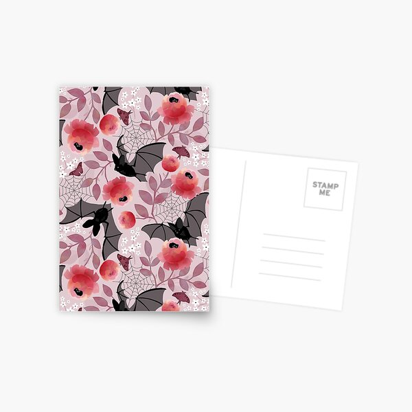 Item preview, Pastel bat floral designed and sold by adenaJ.