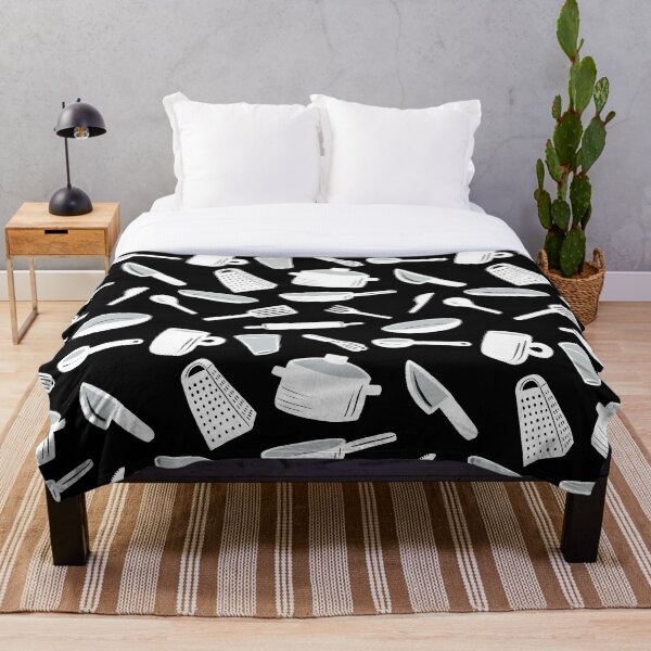 Item preview, Cosas de cocina - negro sobre blanco designed and sold by karousel.