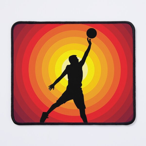 Item preview, Jumping Basketball Player Silhouette designed and sold by STUDIO-72.